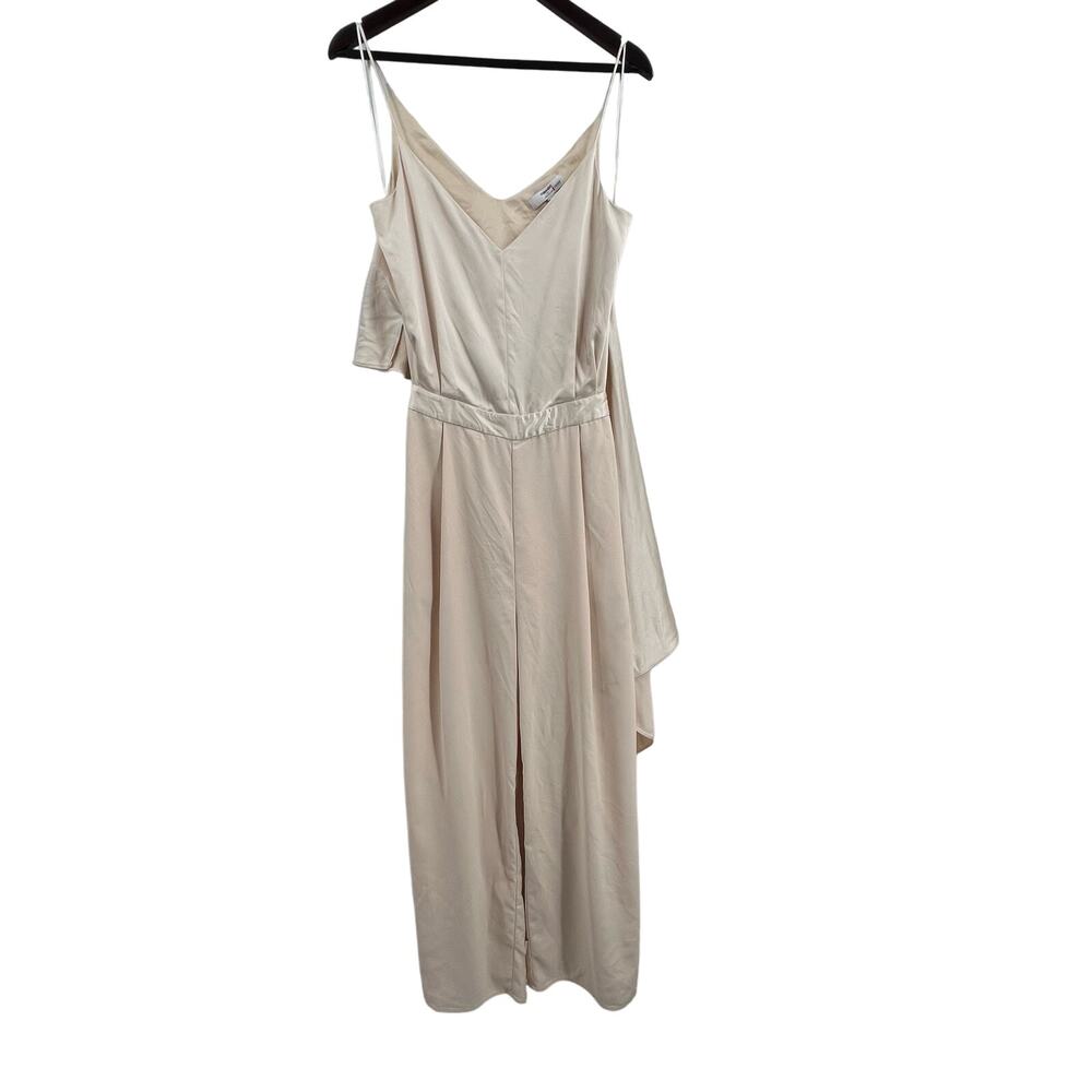 Obando Collective‎ Wide Leg Jumpsuit with Cape Cream Size 4
